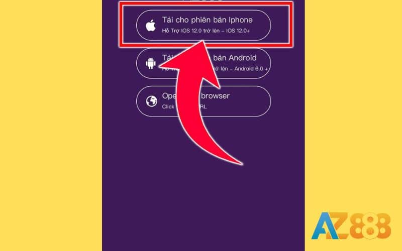 Chọn tải về cho phiên bản dành cho IOS Chọn tải về cho phiên bản dành cho IOS